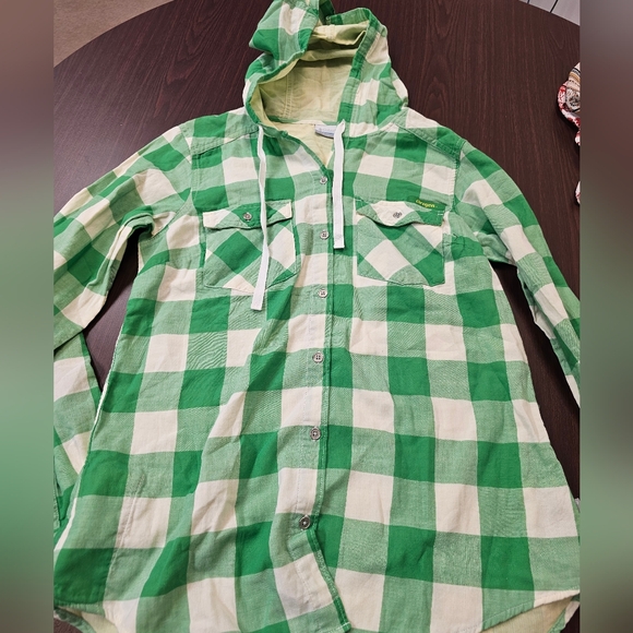 Columbia Tops - Columbia Oregon Ducks Long Sleeve Plaid Shirt Size S